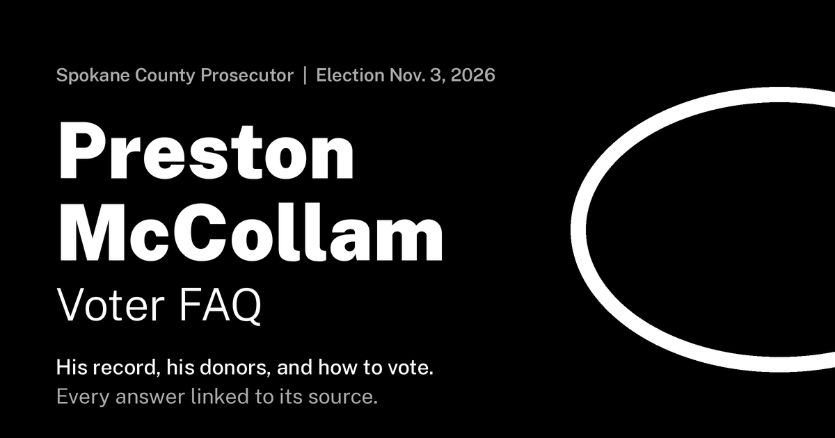 Preston McCollam Voter FAQ card